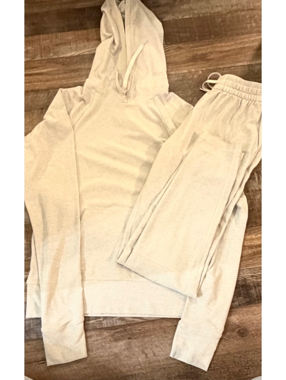 Outdoor Voices CloudKnit Hoodie Sweatpants Set Gray S & XS $176 Retail
